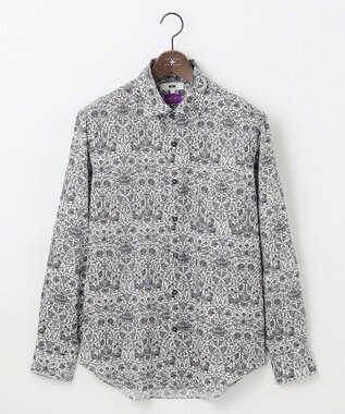 JOSEPH ABBOUD 【キングサイズ・英国リバティ社・纏うアート・柄で魅せる】リバティプリント シャツ　25AW ホワイト系5