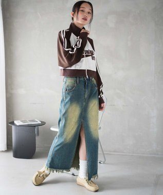 WEGO スタジアムロゴトラックジャケット ブラウン