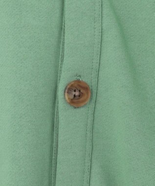 J.PRESS YORK STREET 【UNISEX】裏毛スウェット カーディガン ライトグリーン系