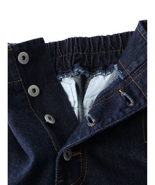 earth music&ecology ボタンフライワイドデニムパンツ Indigo