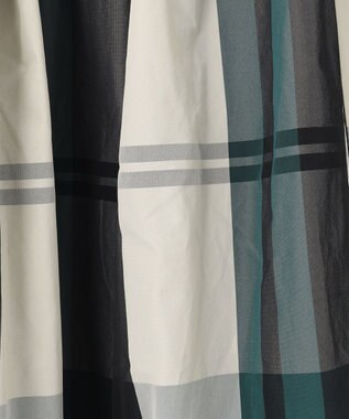 ANY 【洗濯機可能・ウエストゴム】ビックチェックスカート グリーンベース