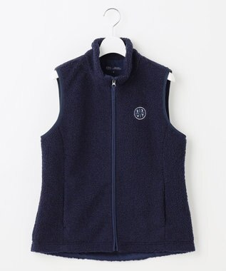 23区GOLF 【WOMEN】ボアベスト ネイビー系