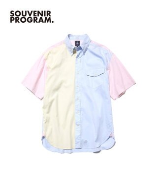 J.PRESS MEN 【J.PRESS ORIGINALS】【UNISEX】Crazy Oxford Half Sleeve Shirt / B.D. / Baggy-Fit