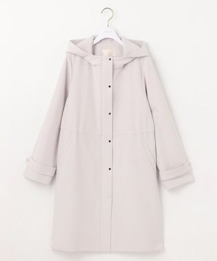 ANY SIS S 【洗える】フーデットロング アウター ライトグレー