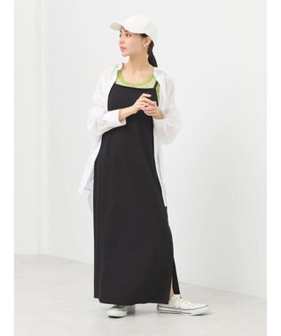 earth music&ecology ポンチＩラインキャミワンピース Black