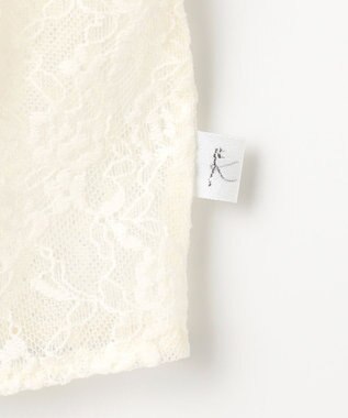 組曲 KIDS 【150-160㎝】スノウレースレイヤード トップス オフホワイト