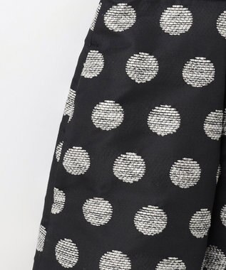 GRACE CONTINENTAL ラメドットジャガードスカート ブラック