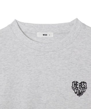 WEGO 【ユニセックス着用ITEM】ガールフレンドグラフィックBIGロンT（LS） ライトグレー