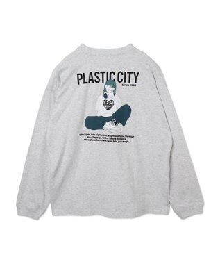 WEGO 【ユニセックス着用ITEM】ガールフレンドグラフィックBIGロンT（LS） ライトグレー