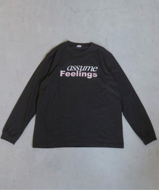 WEGO 【ANGIE VINTAGE】ロゴプリントロンT ブラック中濃色