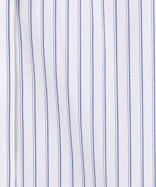 J.PRESS LADIES 【洗える】 BEZ VEGA フリル ストライプ ブラウス ネイビー系1