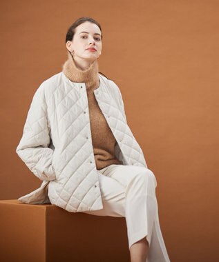 BEIGE， 【S-size】JACOB / キルティングアウター Ecru