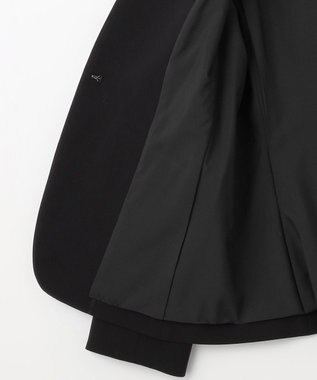 ANY SIS L 【洗える】セレモニーダブルクロス カラーレス ジャケット ブラック