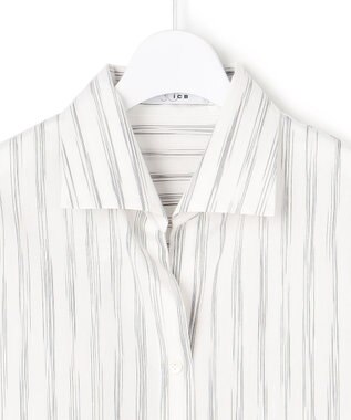 ICB L 【30th ANNIVERSARY】 MILANOシャツ オフホワイト×ブラック