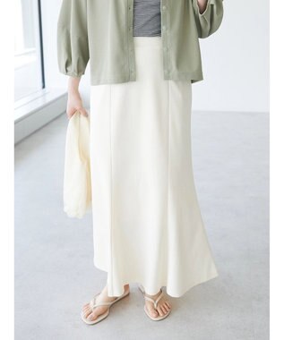 CRAFT STANDARD BOUTIQUE カットジョーゼットスカート Ivory