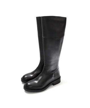 Pointer 本革ベーシック 裏起毛 ロングブーツ ブラック