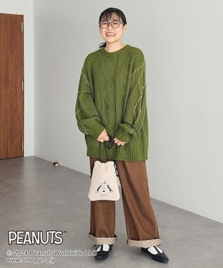 CRAFT STANDARD BOUTIQUE 【PEANUTS】ボア巾着ショルダーバッグ Ivory