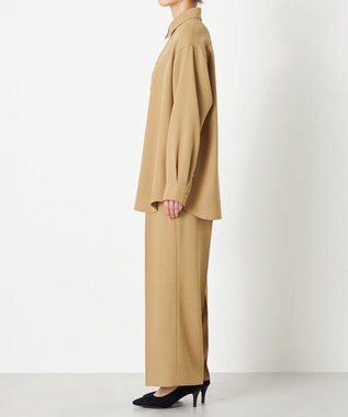 NAVE 【ReNAVE】ウォッシャブルツイル シャツ キャメル系