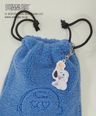 CRAFT STANDARD BOUTIQUE 【PEANUTS】ボア巾着ショルダーバッグ Blue