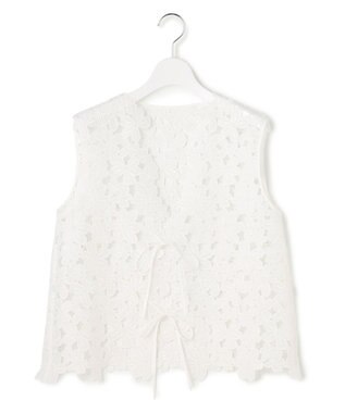  【GOLD LABEL/見上愛さん着用】エンブロイダリーレース ジレ