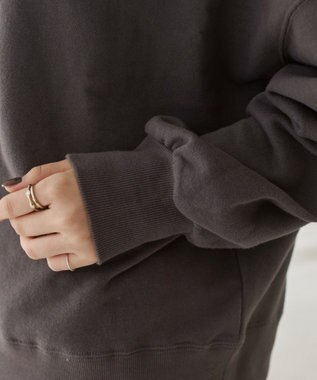 WEGO 【ANGIE VINTAGE/SETUP対応アイテム】オフショルダー裏毛スウェット スミクロ