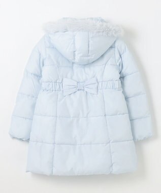 ANY KIDS 【洗濯機OK】中綿Aラインロングコート サックスブルー