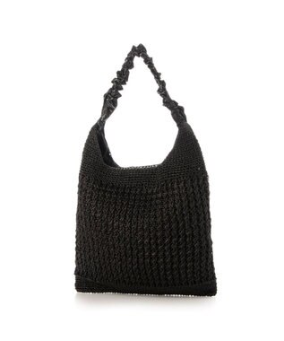 UNBILLION カシュカシュ cachecache / メタリックコードフリルハンドルトート ブラック