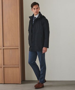 GOTAIRIKU 【形態安定】PREMIUMPLEATS_セミワイドカラー 通年ドレスシャツ_ストライプ(25年春夏モデル) サックスブルーストライプ