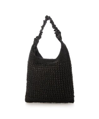 UNBILLION カシュカシュ cachecache / メタリックコードフリルハンドルトート ブラック