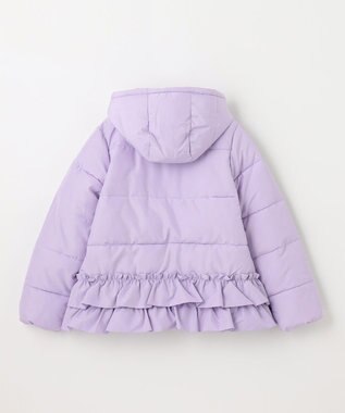 ANY KIDS 【洗濯機OK】中綿リボンコート ラベンダー