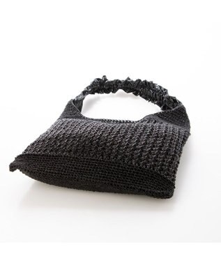 UNBILLION カシュカシュ cachecache / メタリックコードフリルハンドルトート ブラック