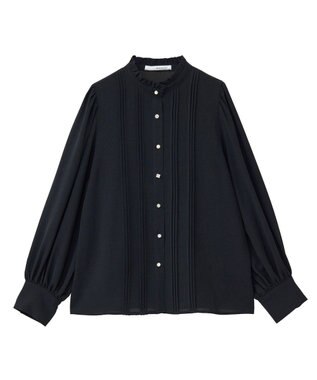 Green Parks ・ＥＬＥＮＣＡＲＥ　ＤＵＥ　ピンタックブラウス Black