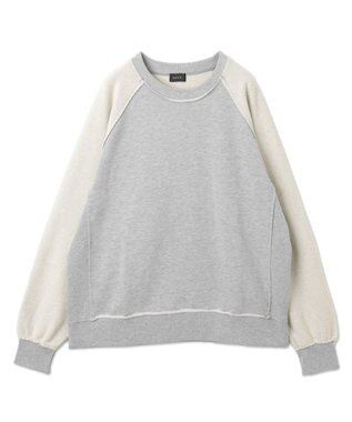 WEGO インサイドアウトラグランプルオーバー 杢グレー