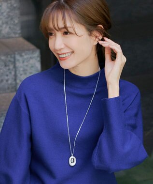 Tiaclasse 【安田美沙子さん着用・2way】オーバルパールロングネックレス シルバー