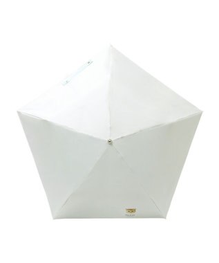 MOONBAT 【一級遮光/軽量】PAUL & JOE 晴雨兼用 折りたたみ日傘 ワンポイント ヌネット ホワイト