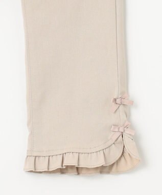 ANY KIDS フリル カプリ パンツ ベージュ