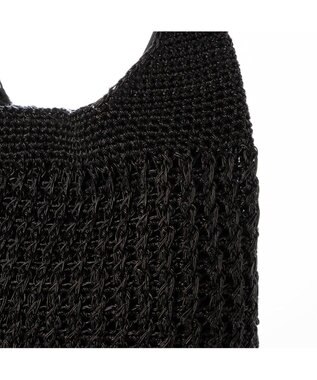 UNBILLION カシュカシュ cachecache / メタリックコードフリルハンドルトート ブラック