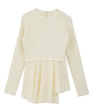 Green Parks ・ＥＬＥＮＣＡＲＥ　ＤＵＥ　ハイブリットハイネックニット Ivory