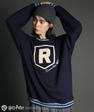 Green Parks ハリー・ポッター／サガラ刺繍ロゴプルオーバー Navy