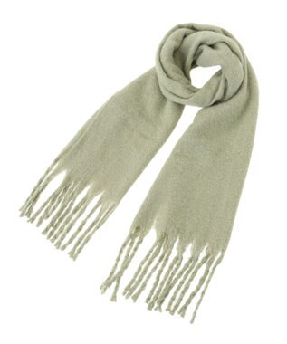 Green Parks ・ソリッドスラブニットマフラー Light Green