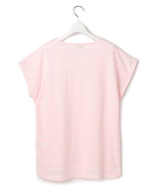 J.PRESS YORK STREET 【WOMEN】キャップスリーブ ボーダーTシャツ ピンク系1