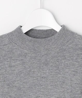 J.PRESS LADIES L SOFT TOUCH WOOL ブロッキング ニット グレー×イエロー系