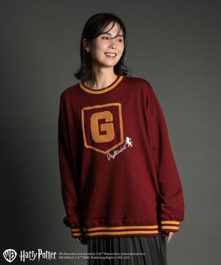 Green Parks ハリー・ポッター／サガラ刺繍ロゴプルオーバー Red