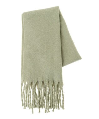 Green Parks ・ソリッドスラブニットマフラー Light Green