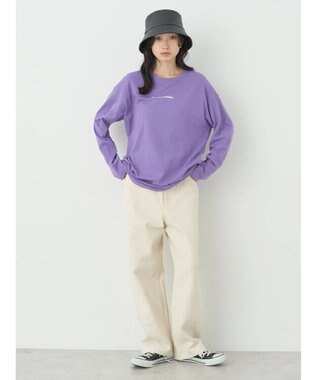 earth music&ecology Ａｕ　ｐｅｔｉｔ　ｂｏｎｈｅｕｒ　ロンＴ Purple