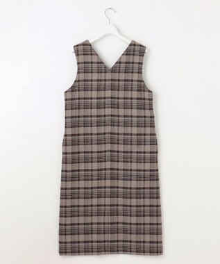 J.PRESS LADIES クラシカル ツイード タータン ジャンパースカート ブラウン系3