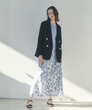 YECCA VECCA 金釦テーラードジャケット Navy