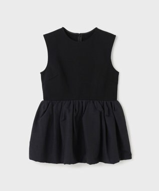 GRACE CONTINENTAL タフタペプラムトップ ブラック