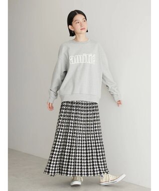 AMERICAN HOLIC ニットプリーツライクチェックスカート Hounds Tooth