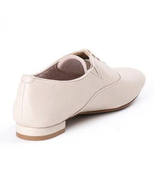 AcureZ レースアップフラットシューズ「母趾にやさしいカジュアルタイプ」 アイボリー